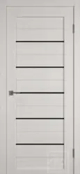 Купить межкомнатную дверь Атум 5 ПО стекло Black Gloss в СПб