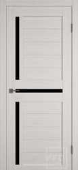 Купить межкомнатную дверь Атум 16 ПО стекло Black Gloss в СПб